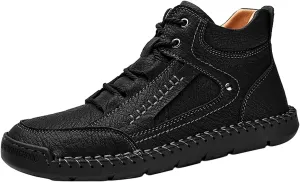 2022 New Large Size Border Handmade Retro Leather Comfortable Casual Shoes Leather Boot Shoes