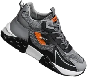 2025 Big Size Color Block Retro Trendy Casual Sneakers - Durable, Comfy, and Versatile Platform Shoes for Men, Business Trips, and Everyday Wear