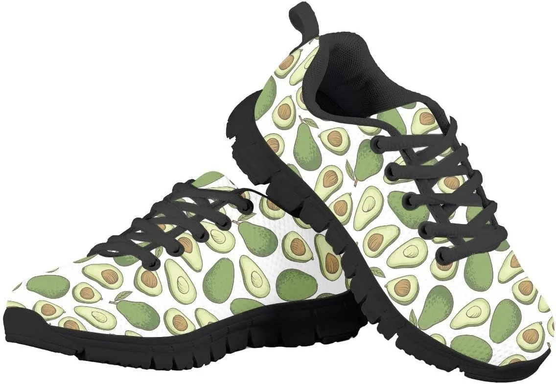 AmzPrint Black and White Cow Print Unisex-Child Tennis Shoes Lace-Up Casual Mesh Flat Sport Toddler Girl Tennis Shoes Size 7