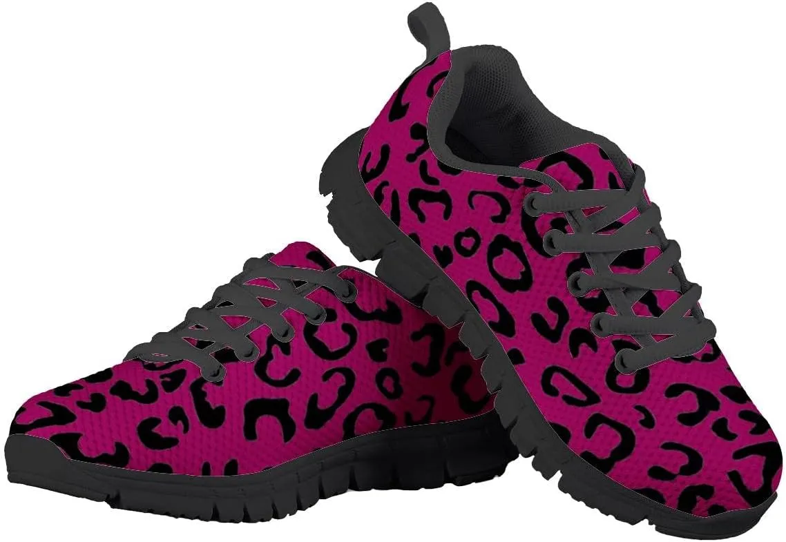 AmzPrint Unisex-Child Casual Black and White Polka Dot Print Sneakers Vintage Breathable Athletic Big Boys Sneakers Size 13