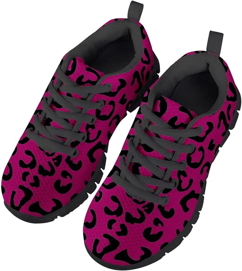 AmzPrint Unisex-Child Casual Black and White Polka Dot Print Sneakers Vintage Breathable Athletic Big Boys Sneakers Size 13