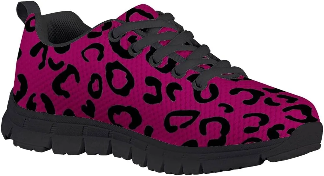 AmzPrint Unisex-Child Casual Black and White Polka Dot Print Sneakers Vintage Breathable Athletic Big Boys Sneakers Size 13