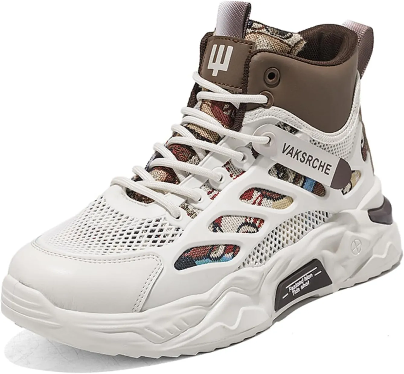 and Breathable Wide Basketball Shoes for Men, Also Ideal for Running and Walking. Extra Wide High - top Sneakers with Ankle Support, Combining Trend and Comfort Blue
