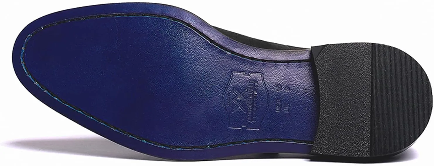 Anthony Veer Craig Suede Loafers for Men | Slip-on | Blake Stitch Construction | Ortholite Cushion Leather Footbed