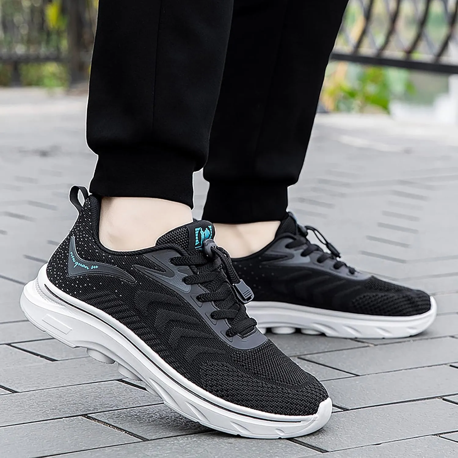 Arch Support Fitness Sneaker for Men Breathable Mesh Comfortable Tennis Shoe Men's Classic Casual Walking Shoes