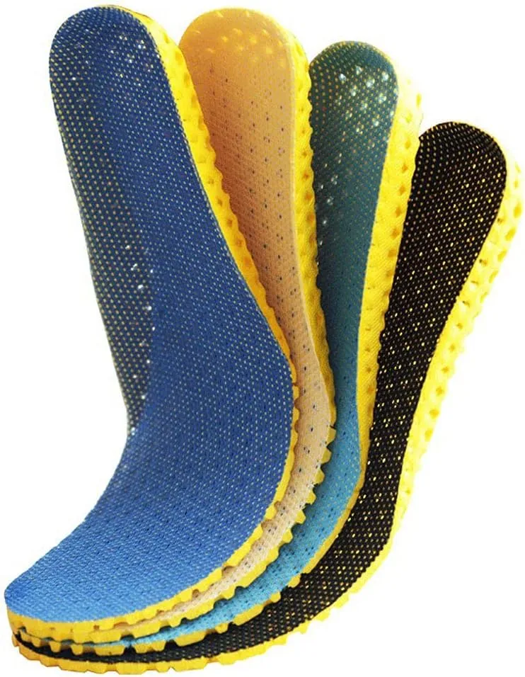 Athletic Cushioning Arch Support Shoe Insoles, Sore Soles Pain Relief Orthotics,Comfortable Shockproof Gel Shoe Insoles,Designed for Men and Women