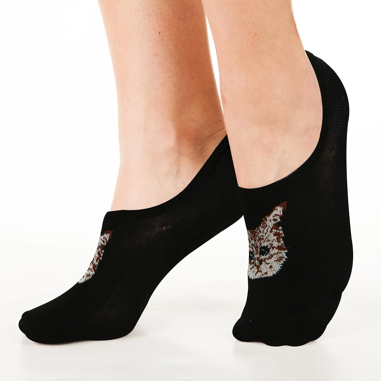 Benefeet Sox Cute No Show Socks for Women Low Cut Socks for Girls Liner Invisible Socks Cotton Flat Boat Loafer Socks