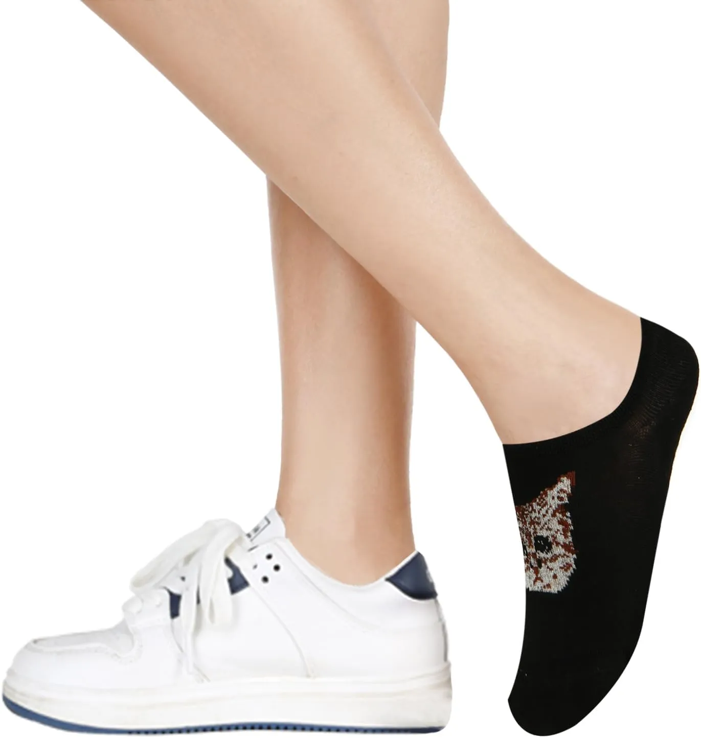 Benefeet Sox Cute No Show Socks for Women Low Cut Socks for Girls Liner Invisible Socks Cotton Flat Boat Loafer Socks