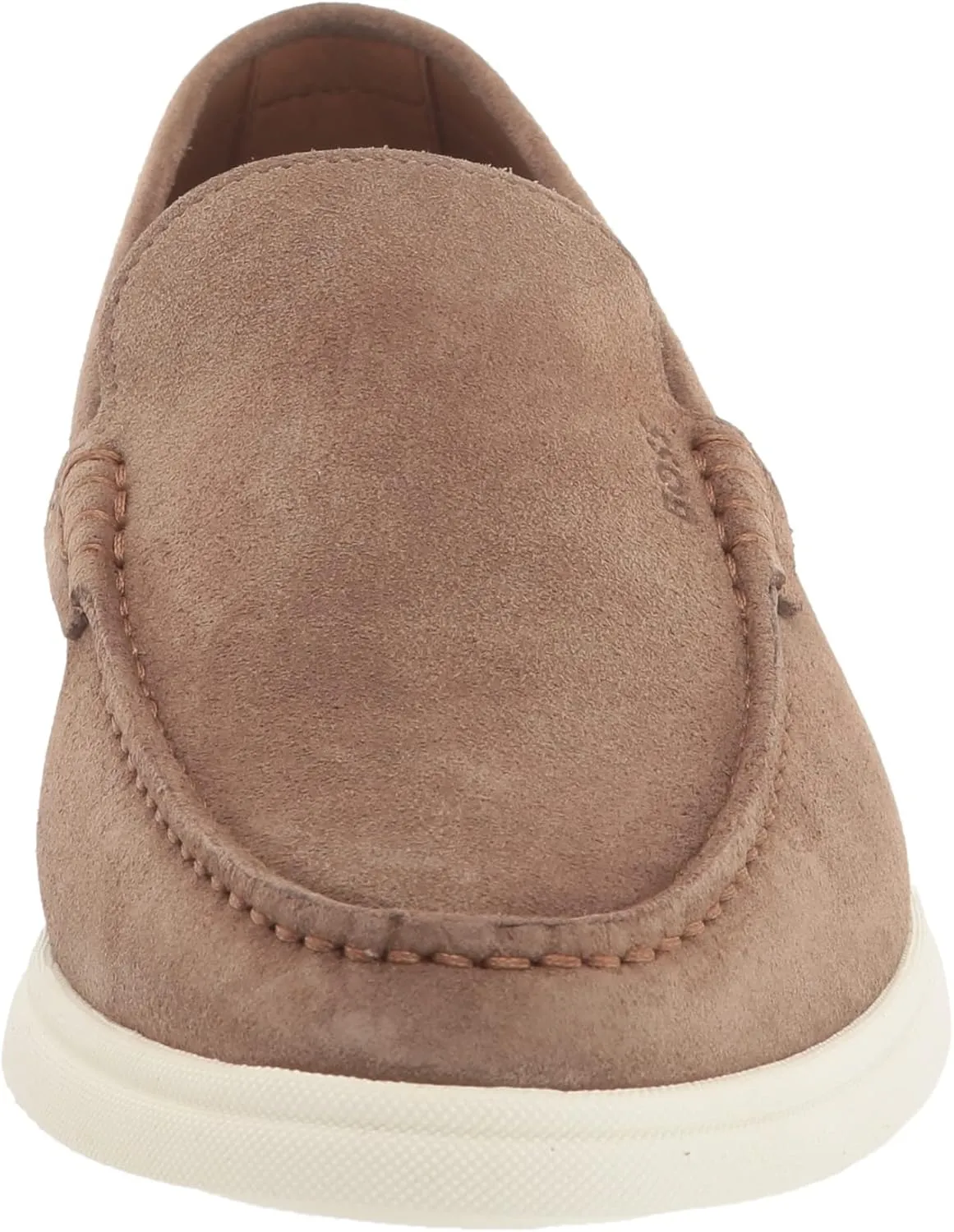 BOSS Men's Suede Loafers with Contrast Rubber Sole
