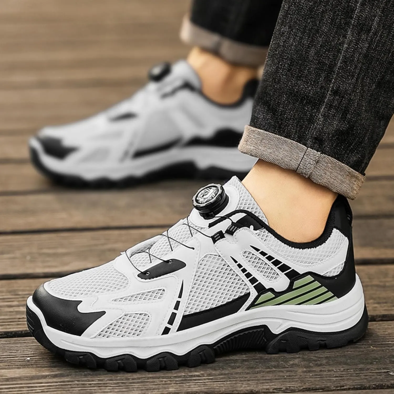 Boys Ultra - Light Breathable Sneakers: Non - Slip, Durable. Easy to Wear & Take Off. Ideal for Casual Walking & Basketball.