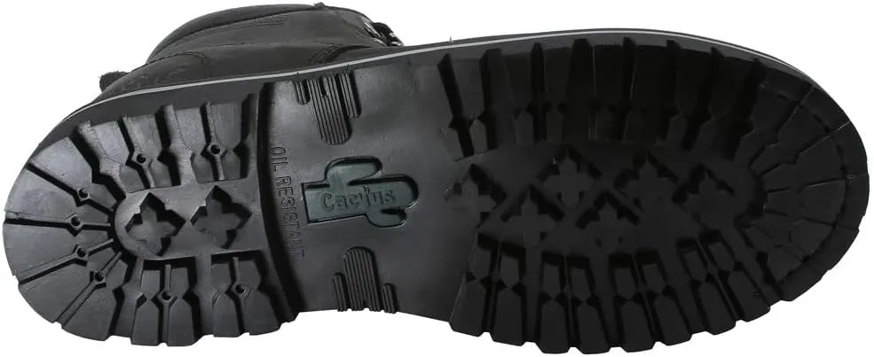 Cactus Men’s 611 Insulated Soft Toe 6” Construction Roofing Work Boots Nubuck Leather Rubber Sole Comfortable Industrial Construction Boots