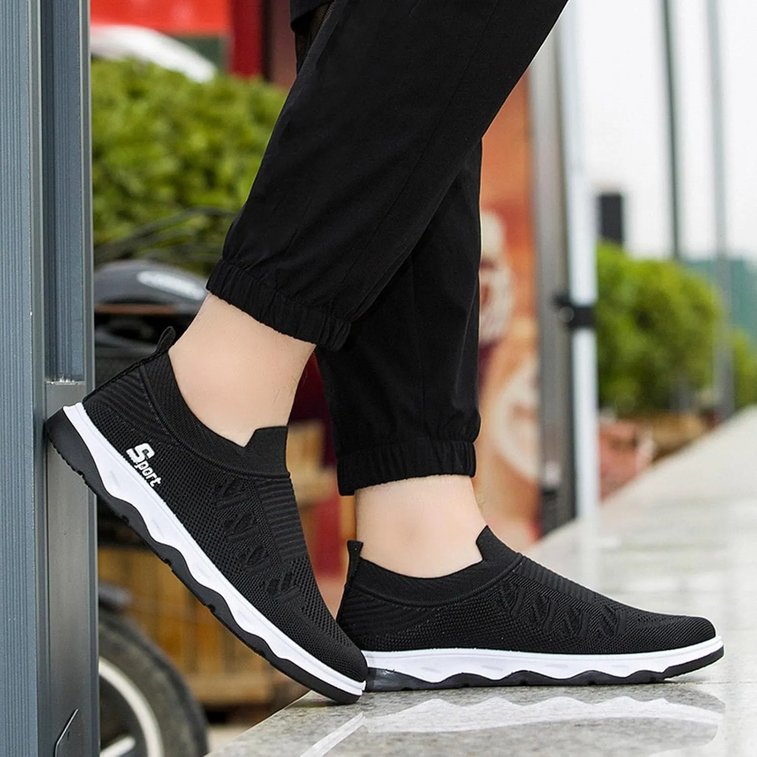 Casual Shoes for Men Casual Comfortable Running Solid Color Breathable Mens Sneaker