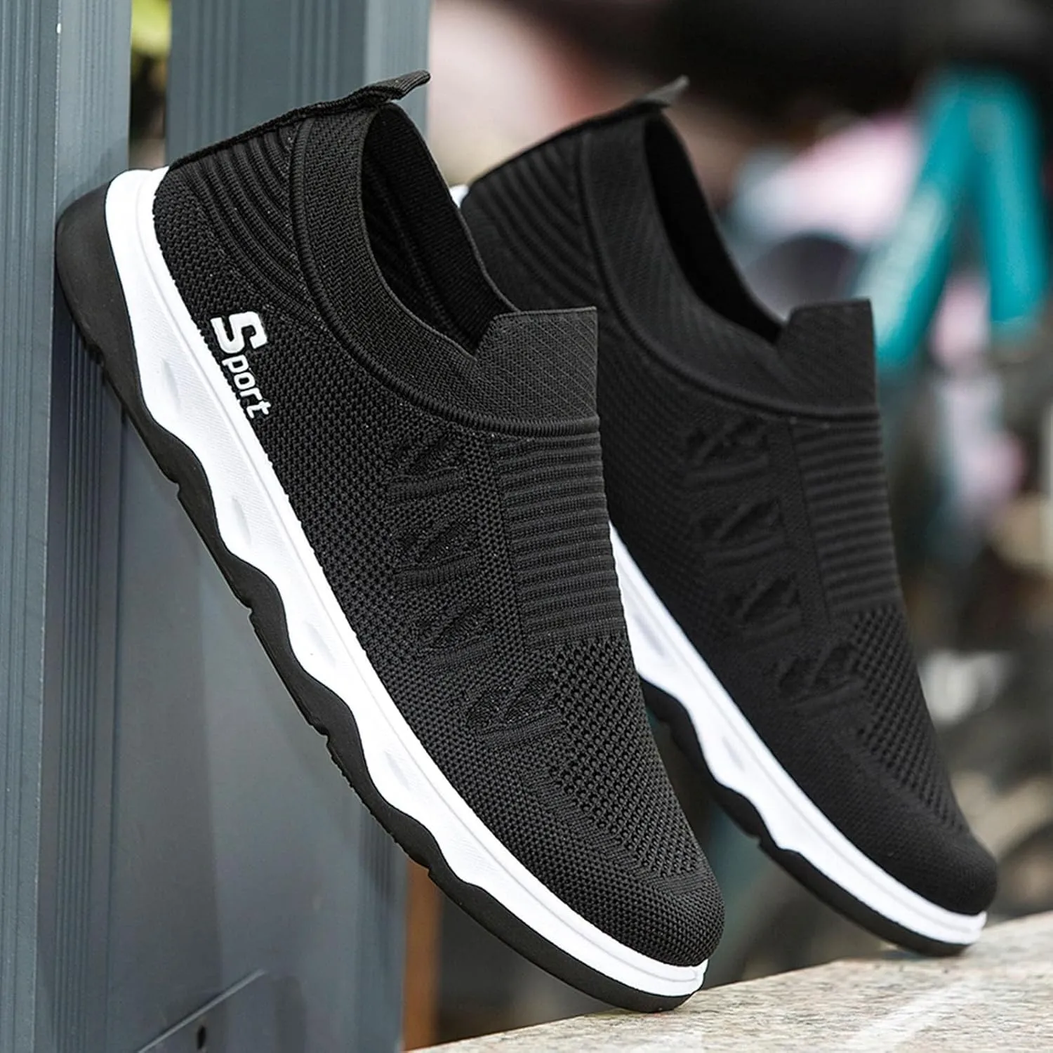 Casual Shoes for Men Casual Comfortable Running Solid Color Breathable Mens Sneaker