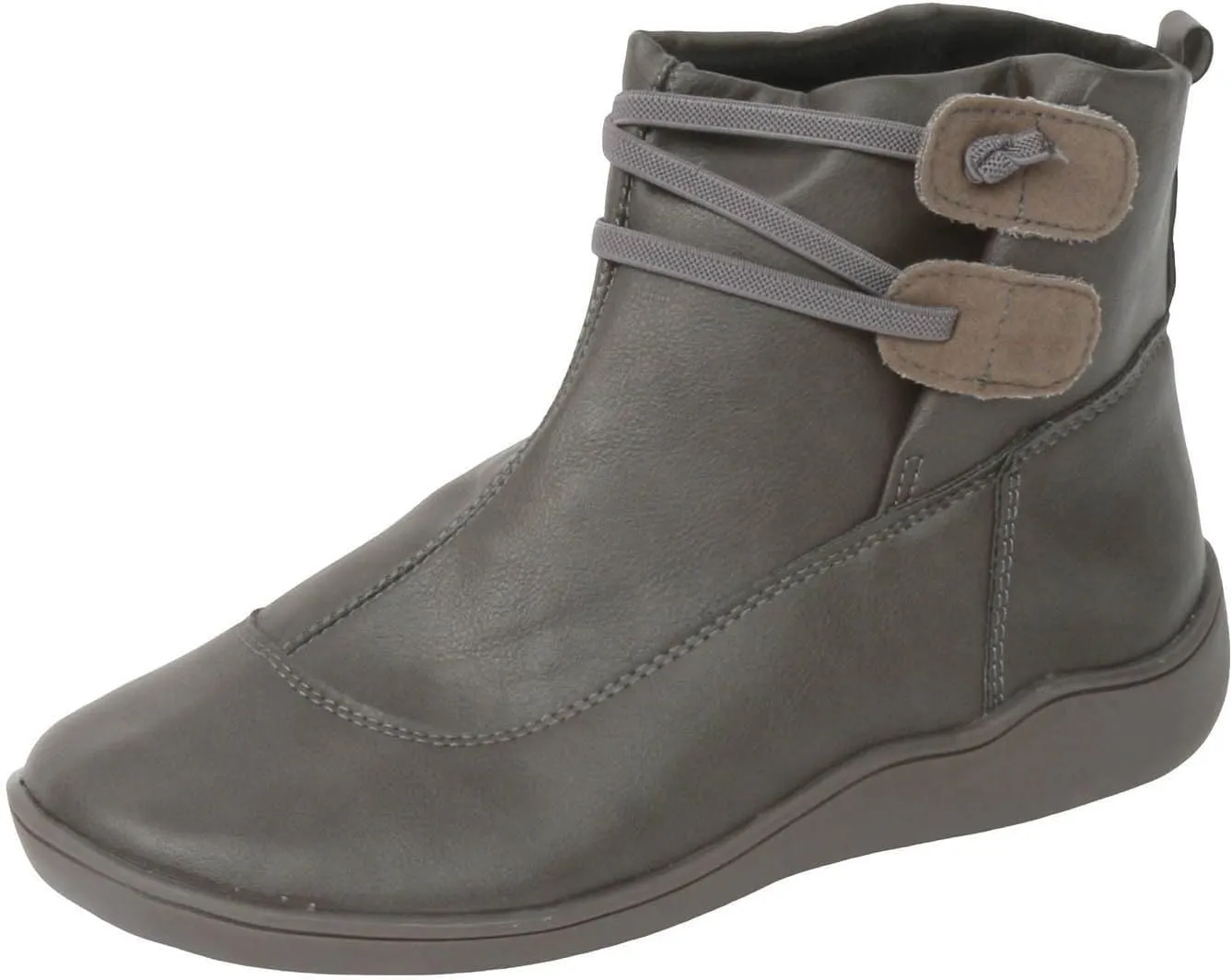 Cathalem Ankle Booties for Women, Premium Orthopedic Ankle Boots Arch Support Leather Comfortable Side Zip Wedge Booties