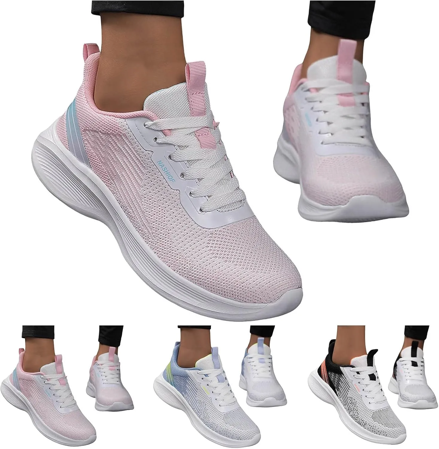 Cushion Comfortable Running Tennis Shoes for Women Workout Sport Work Casual Tennis Shoes Low Top Tennis Shoe