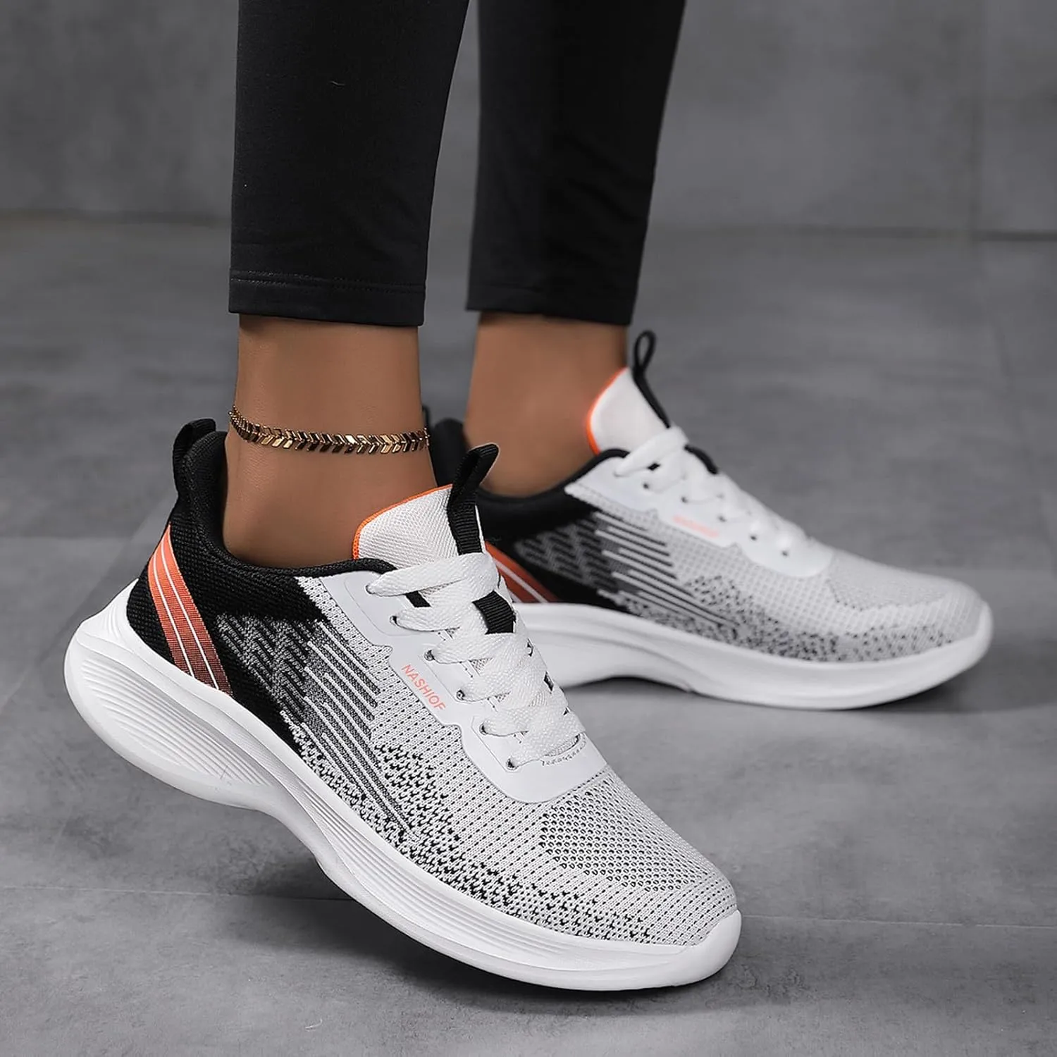 Cushion Comfortable Running Tennis Shoes for Women Workout Sport Work Casual Tennis Shoes Low Top Tennis Shoe