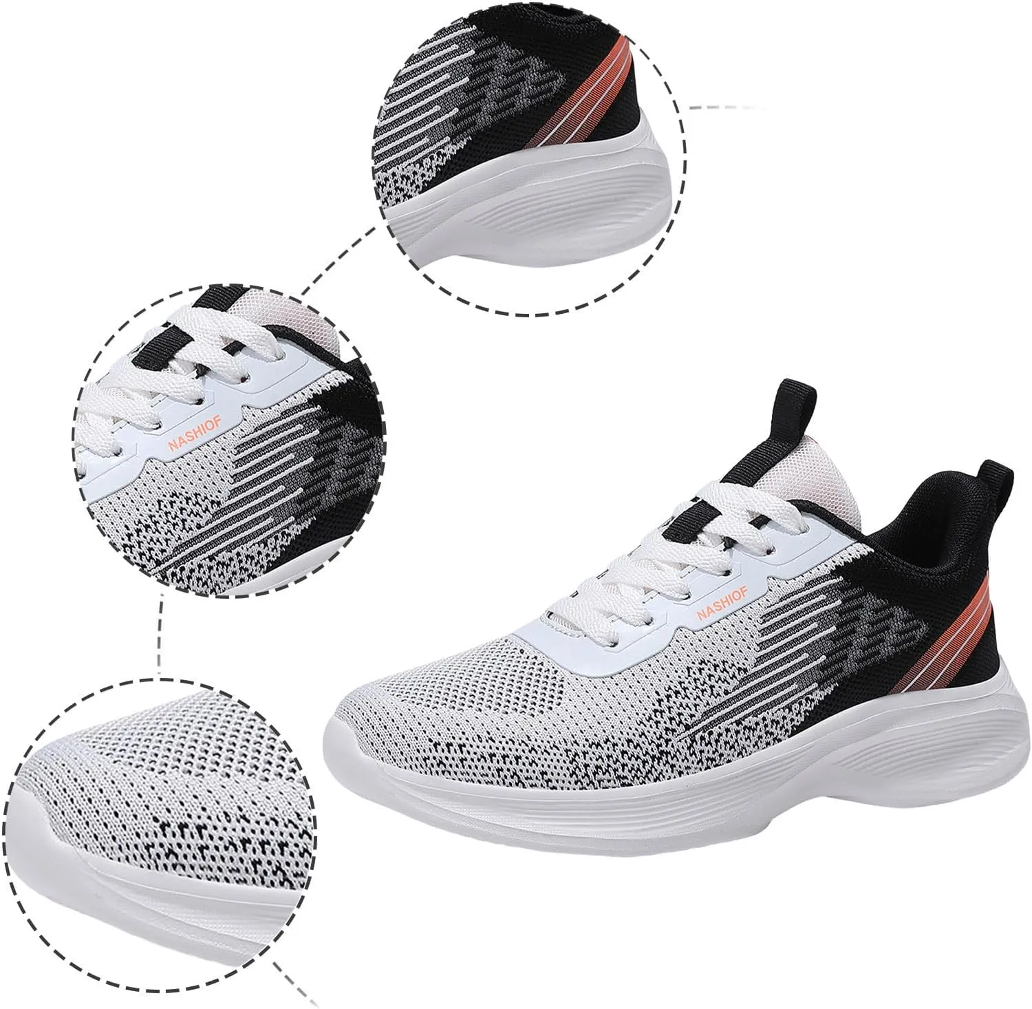 Cushion Comfortable Running Tennis Shoes for Women Workout Sport Work Casual Tennis Shoes Low Top Tennis Shoe