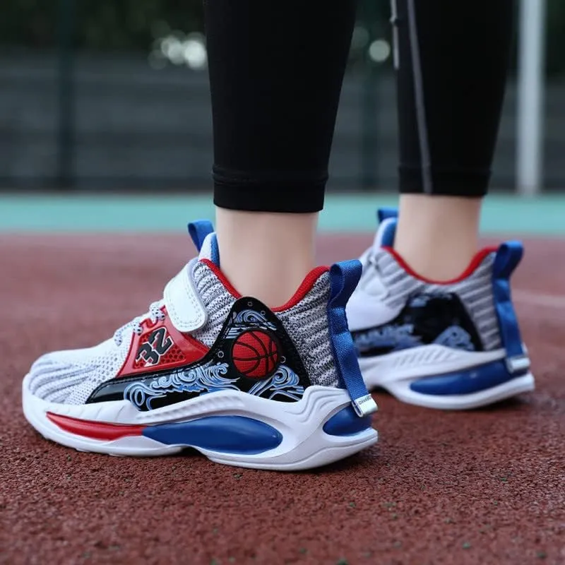 DHOVOR Kids Basketball Shoes Anti Slip Boys Girls Basketball Shoes Fashion Sneakers Basketball Trainers Comfortable Outdoor Sports Shoes for Girls (Little Kid/Big Kid)