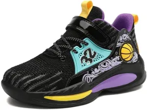 DHOVOR Kids Basketball Shoes Anti Slip Boys Girls Basketball Shoes Fashion Sneakers Basketball Trainers Comfortable Outdoor Sports Shoes for Girls (Little Kid/Big Kid)
