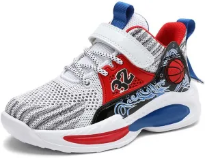 DHOVOR Kids Basketball Shoes Anti Slip Boys Girls Basketball Shoes Fashion Sneakers Basketball Trainers Comfortable Outdoor Sports Shoes for Girls (Little Kid/Big Kid)