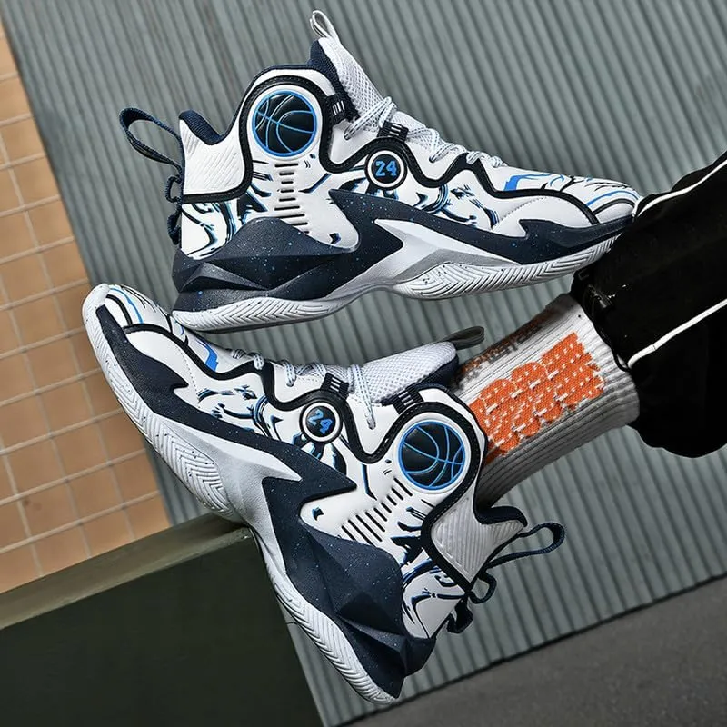 DHOVOR Mens Basketball Shoes, Teenager Fashion Basketball Sneakers, Anti-Slip Basketball Trainers Sports Shoes for Men Walking Shoes Outdoor and Indoor
