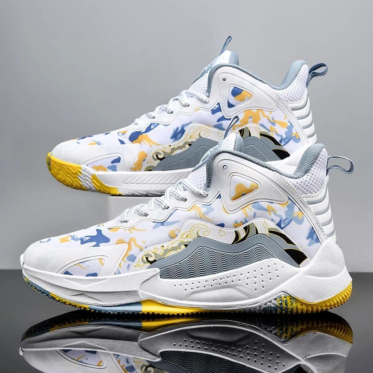 DHOVOR Womens Basketball Shoes, Teenager Fashion Basketball Sneakers, Anti-Slip Basketball Trainers Sports Shoes for Women Indoor and Outdoor