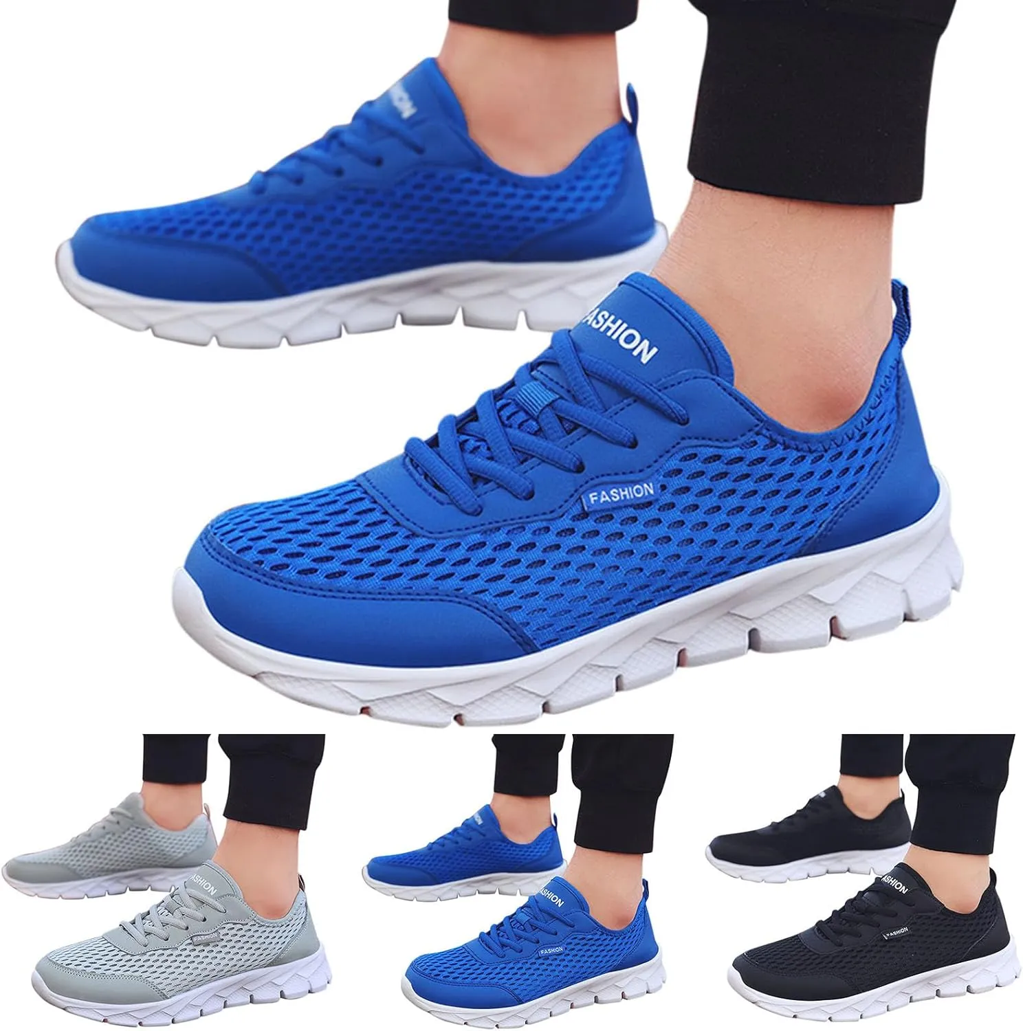 Fashion Orthopedic Sneakers for Men Breathable Mesh Comfortable Tennis Shoe Men's Classic Casual Walking Shoes