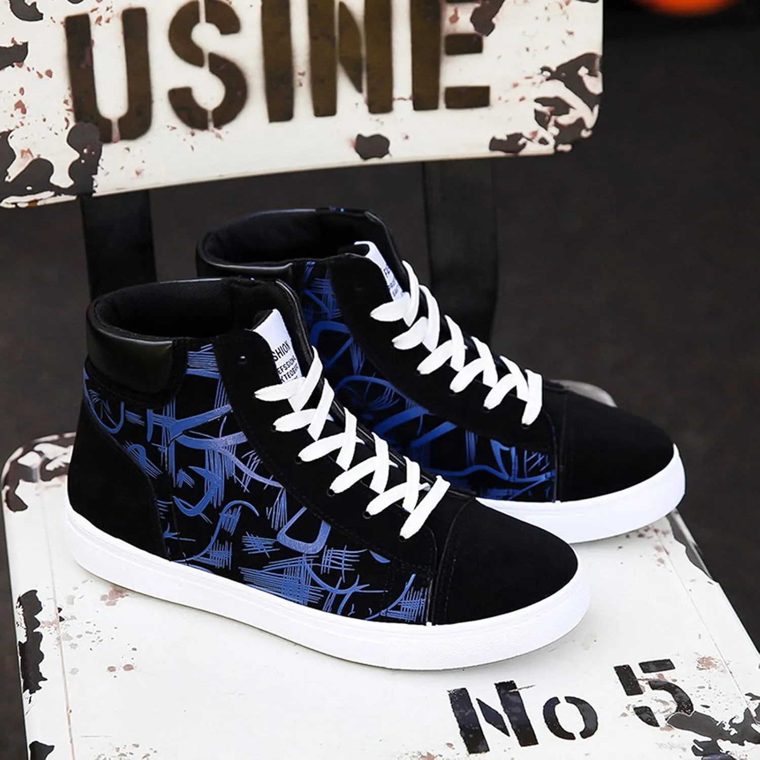 Fashion Platform Sneakers for Women 2023 Comfy Slip On Shoes for Women Black Sneakers for Women Fashion High Top Sneakers for Women Ankle Support Zapatos Comodos De Mujer Suaves