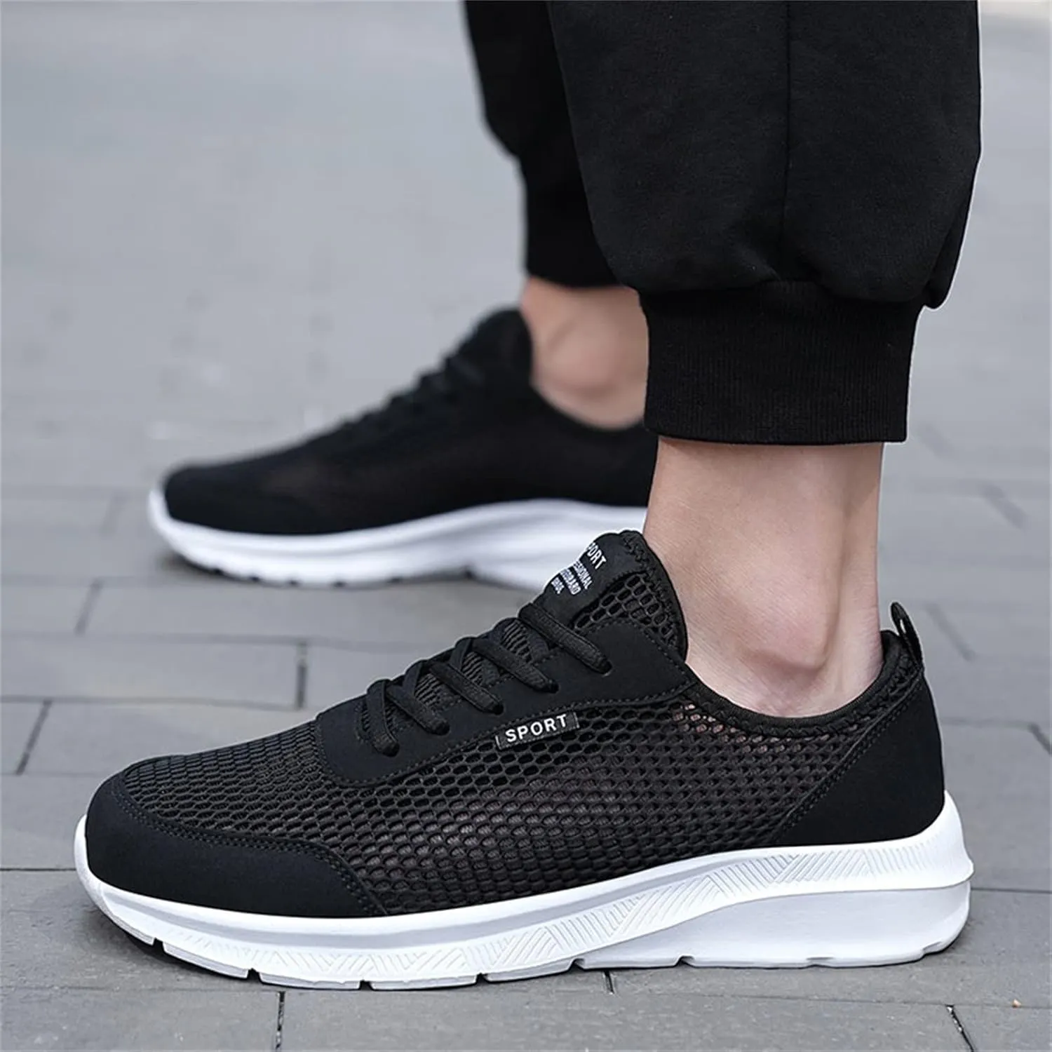 Fashion Summer Men Breathable Mesh Lightweight Comfortable Casual Shoes Sneaker Mens