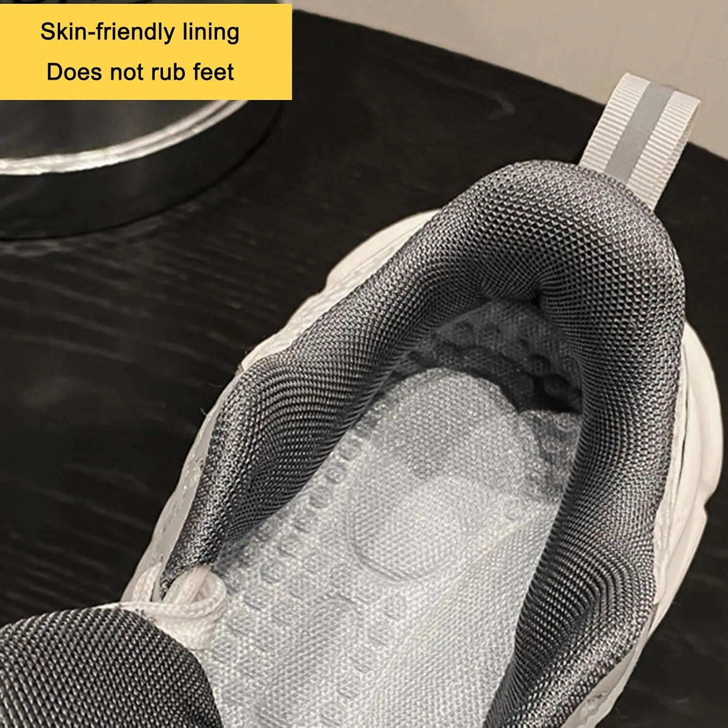 Fashion Women's Platform Trainers Lace-up Mesh Sneakers, Casual and Breathable Lightweight Autumn Shoes, Black, Perfect for Couples,Black-39