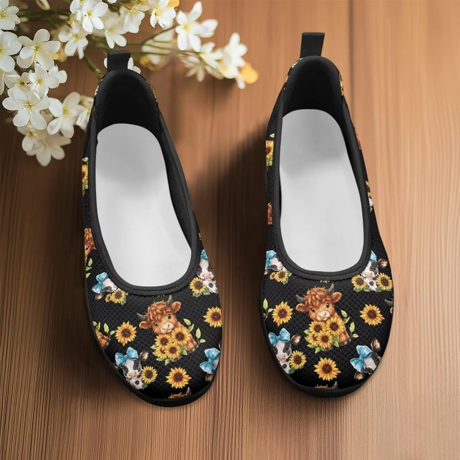 Flats Loafers Cow Low Cut Casual Dress Shoes for Women Teen Girls Comfort Walking Running Sneakers Lightweight Low Cut Tennis Shoe