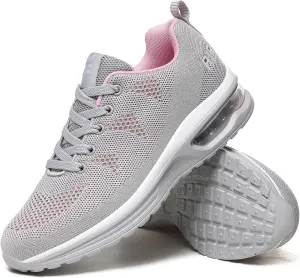 FLIOZY Womens Running Shoes Air Cushion Lightweight Sneakers Lace up Walking Tennis Shoes for Women
