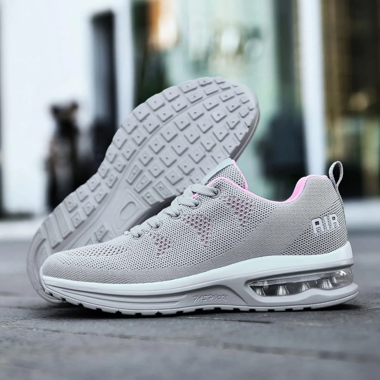 FLIOZY Womens Running Shoes Air Cushion Lightweight Sneakers Lace up Walking Tennis Shoes for Women