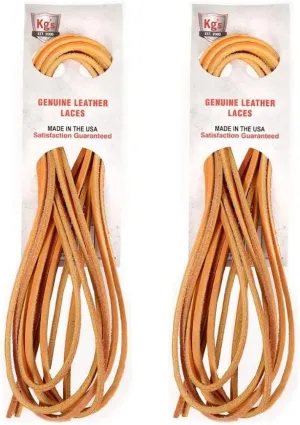 Kg's Genuine Leather Laces – 100% Genuine Leather Shoe Laces for Adults, Leather Boot Laces are Tough & Long-Lasting