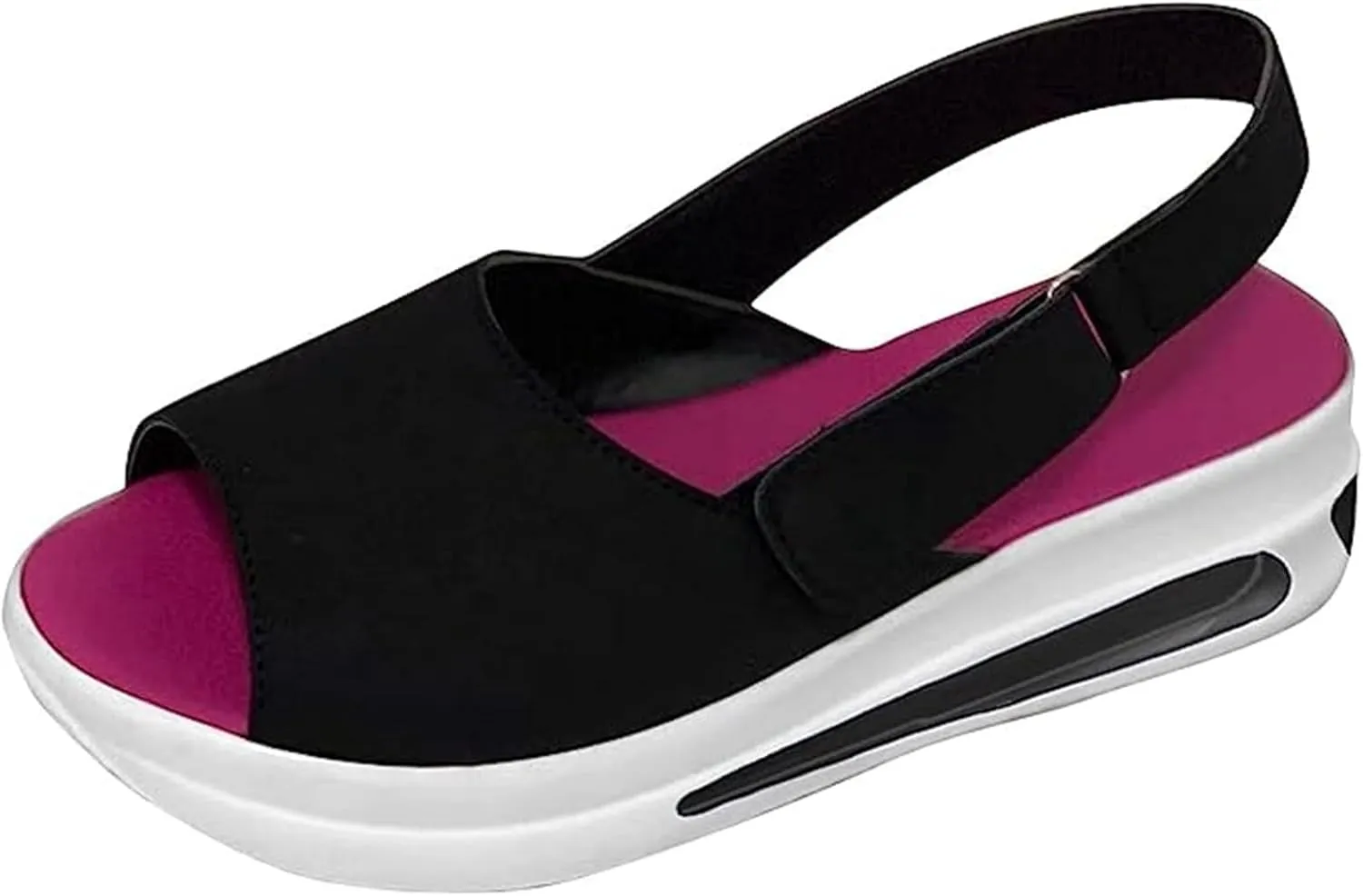 Ladmiple Walking Shoes Women Arch Support Slip On Womens Walking Shoes Daily Pull-on Lightweight Comfy Breathable Running Tennis Shoes Slip On Fashion Platform Sneakers