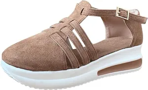 Ladmiple Womens Shoes Dressy Casual Loafers Canvas Shoes Low Cut Slip On Walking Comfortable Fashion Platform Sneakers