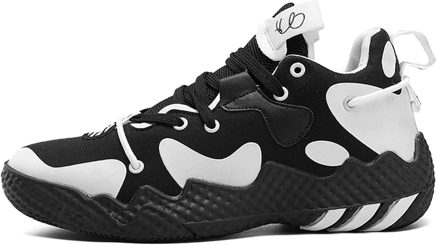 LAHTI Men's Basketball Shoes High Top Sports Shoes Fashionable and Versatile Casual Shoes Anti-Skid Shock-Absorbing Wear-Resistant Tennis Fitness and Running Shoes