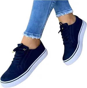 Lausiuoe Shoes For Women Sneakers Trendy Slip on Low Top Fashion Casual Classic Lightweight Comfort Walking Flat Loafers