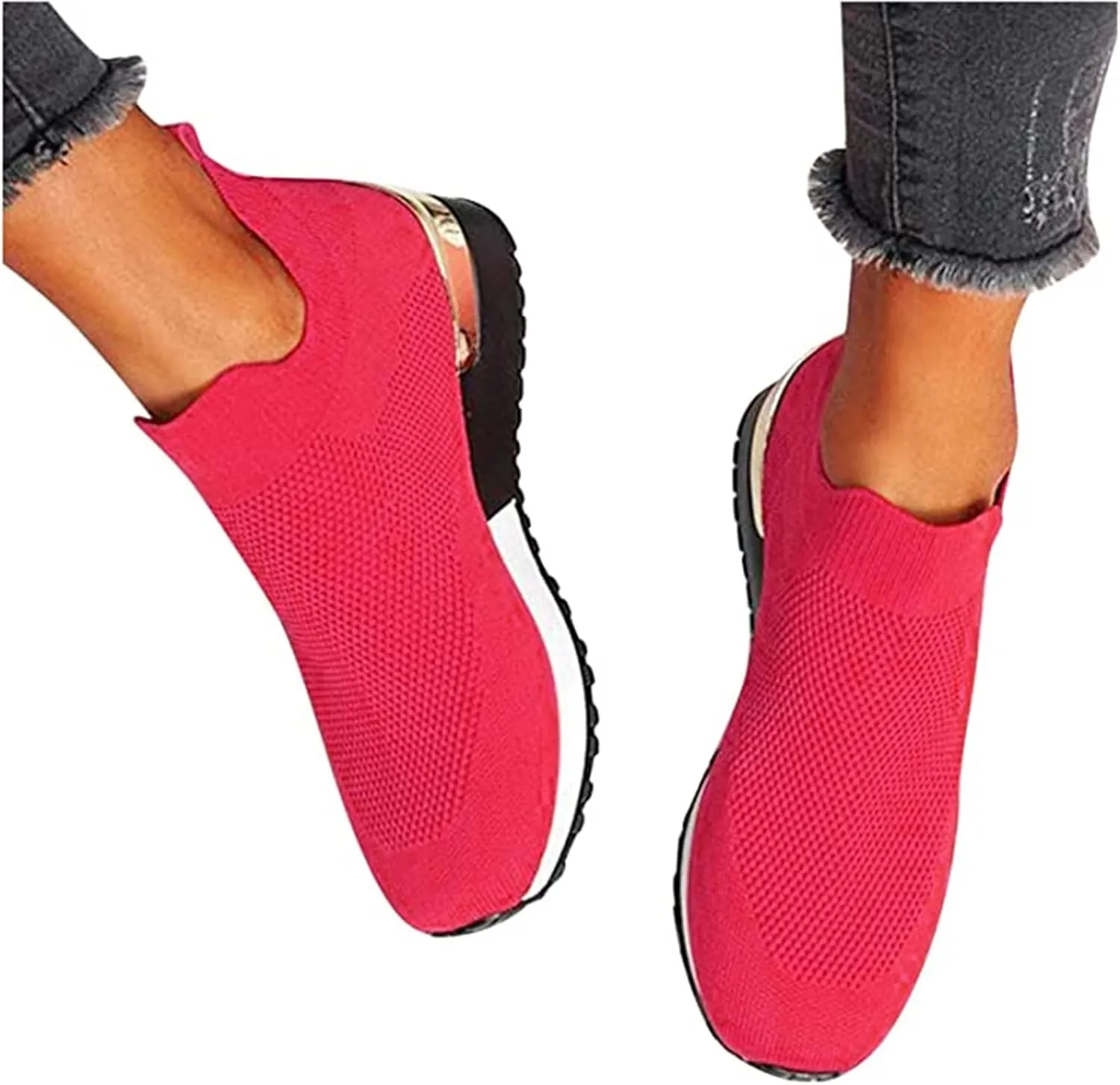 Lausiuoe Sneakers For Women Walking Shoes Comfortable Running Shoes Fashion Tennis Athletic Walking Gym Sports Sneakers