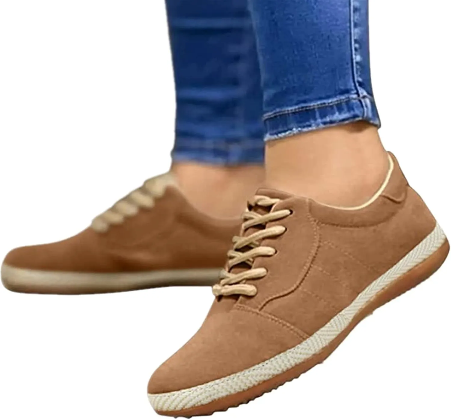 Lausiuoe Women's Fashion Sneakers Slip On Canvas Shoes Low Cut Casual Classic Fall Soft Comfort Walking Flat Loafers