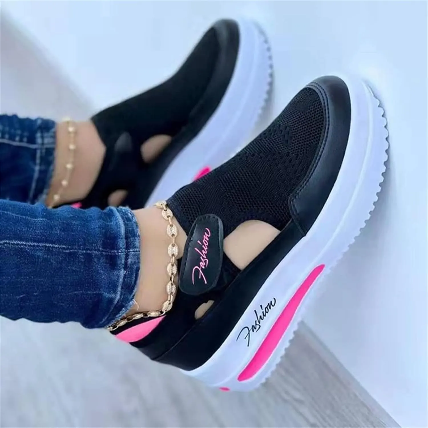 Lausiuoe Womens Shoes Dressy Casual Flats Loafers Low Cut Casual Canvas Walking Shoes Fashion Comfortable Slip On Sneakers
