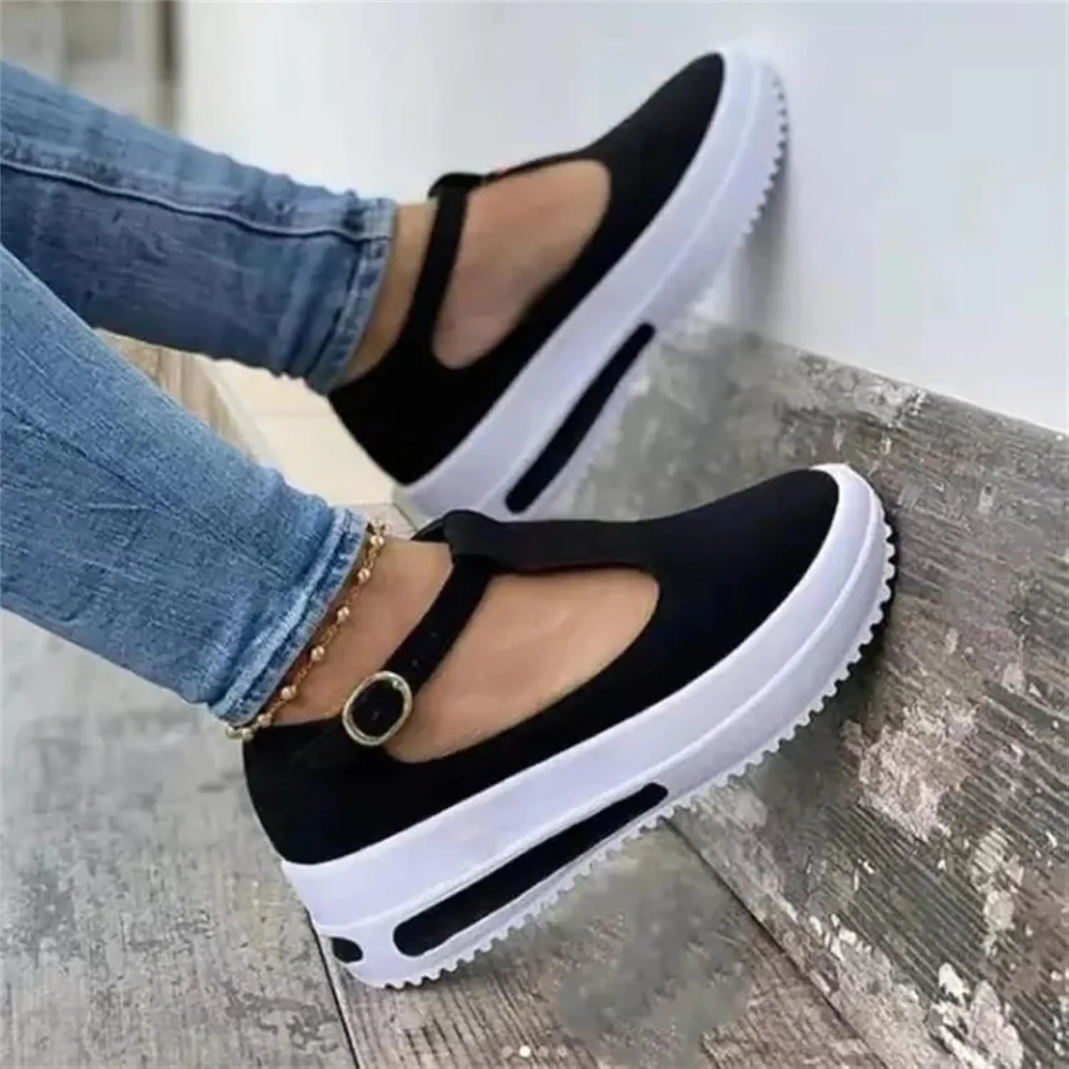 Lausiuoe Womens Shoes Sneakers Slip Ons Canvas Shoes Low Cut Casual Classic Fashion Soft Comfortable Walking Flat Loafers