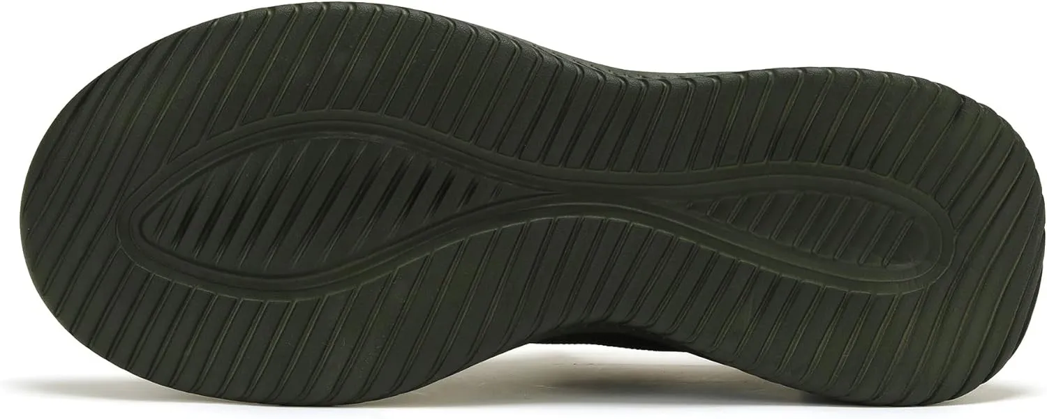 LCGJR Men's Walking Shoes Ultra Light Running Casual Sneakers Slip-on Workout Tennis Shoes for Male Mesh Breathable Comfort Outdoor Indoor
