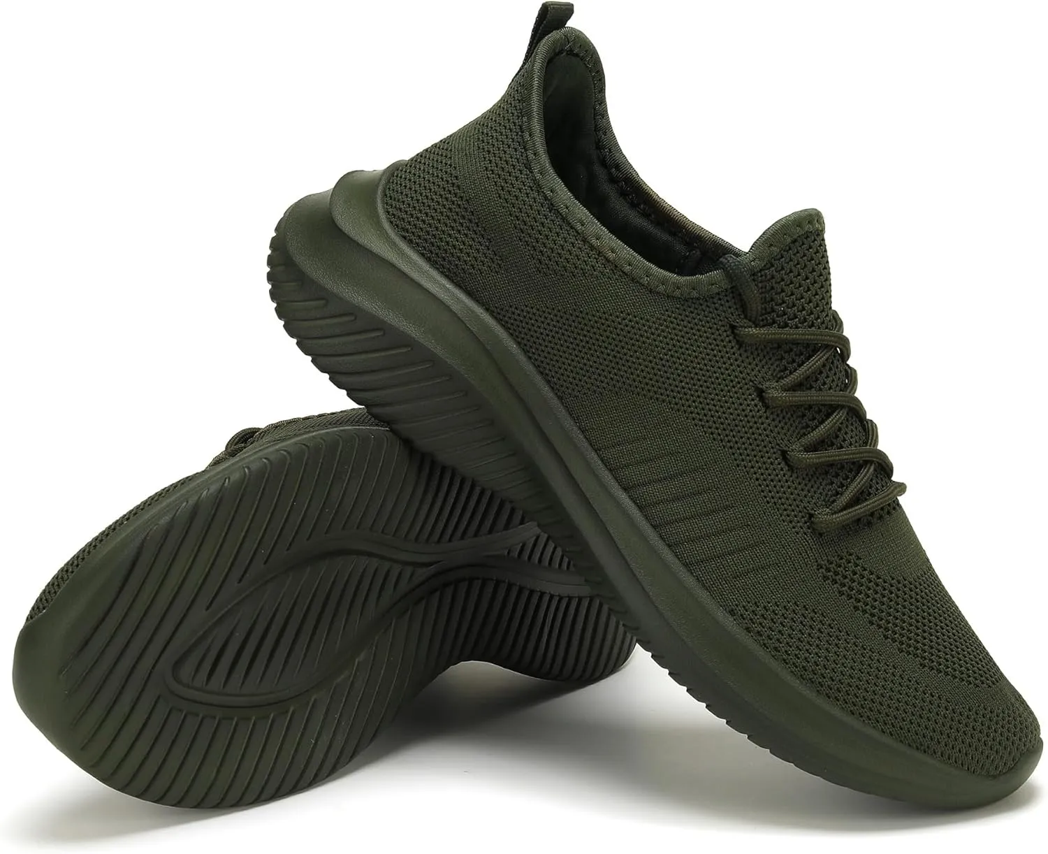 LCGJR Men's Walking Shoes Ultra Light Running Casual Sneakers Slip-on Workout Tennis Shoes for Male Mesh Breathable Comfort Outdoor Indoor