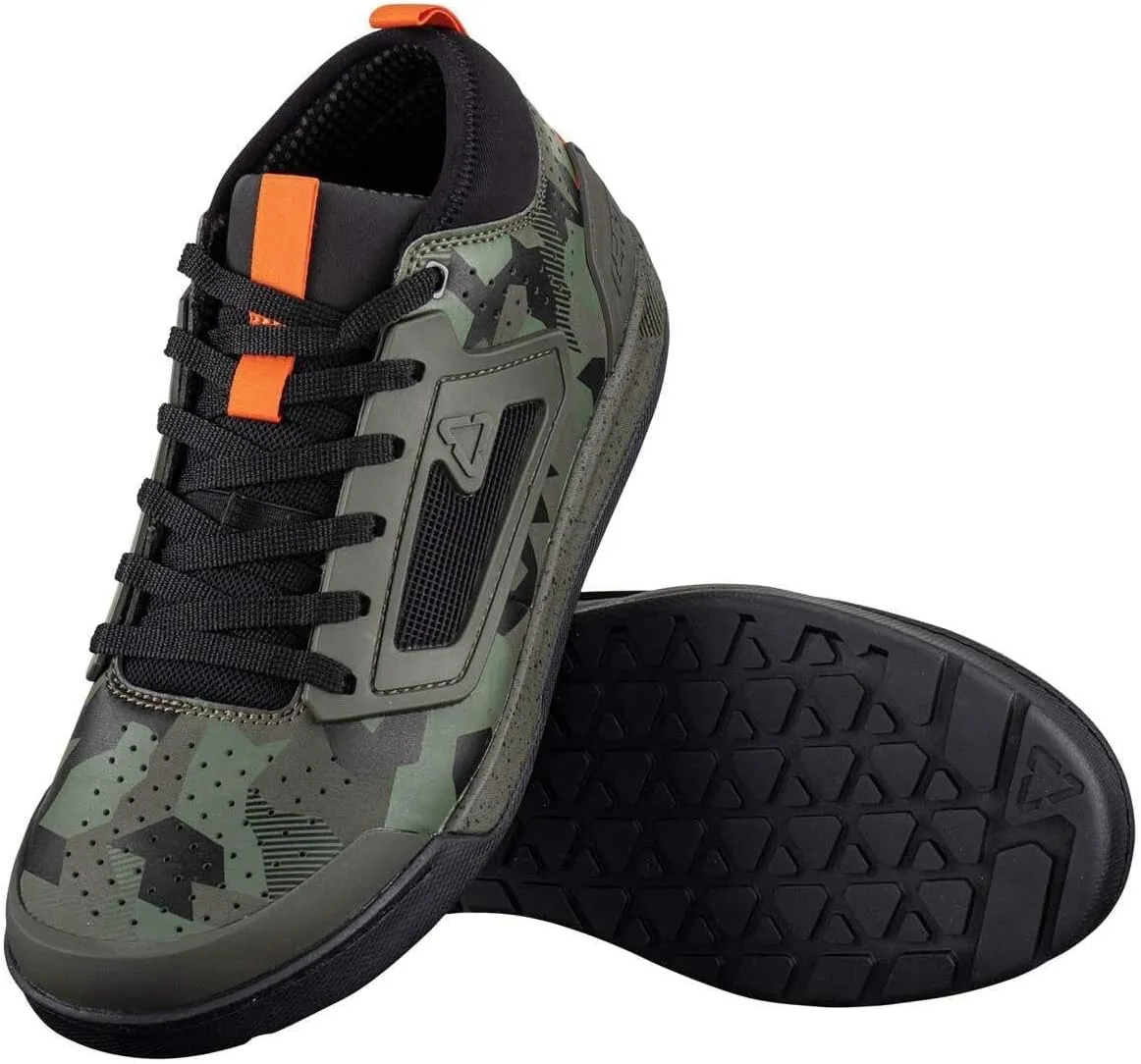 Leatt Men's Shoe 3.0 Flat V22 Ventilated Puncture Resistant Flexible Low-Profile Padded Moisture-Wicking Cycling