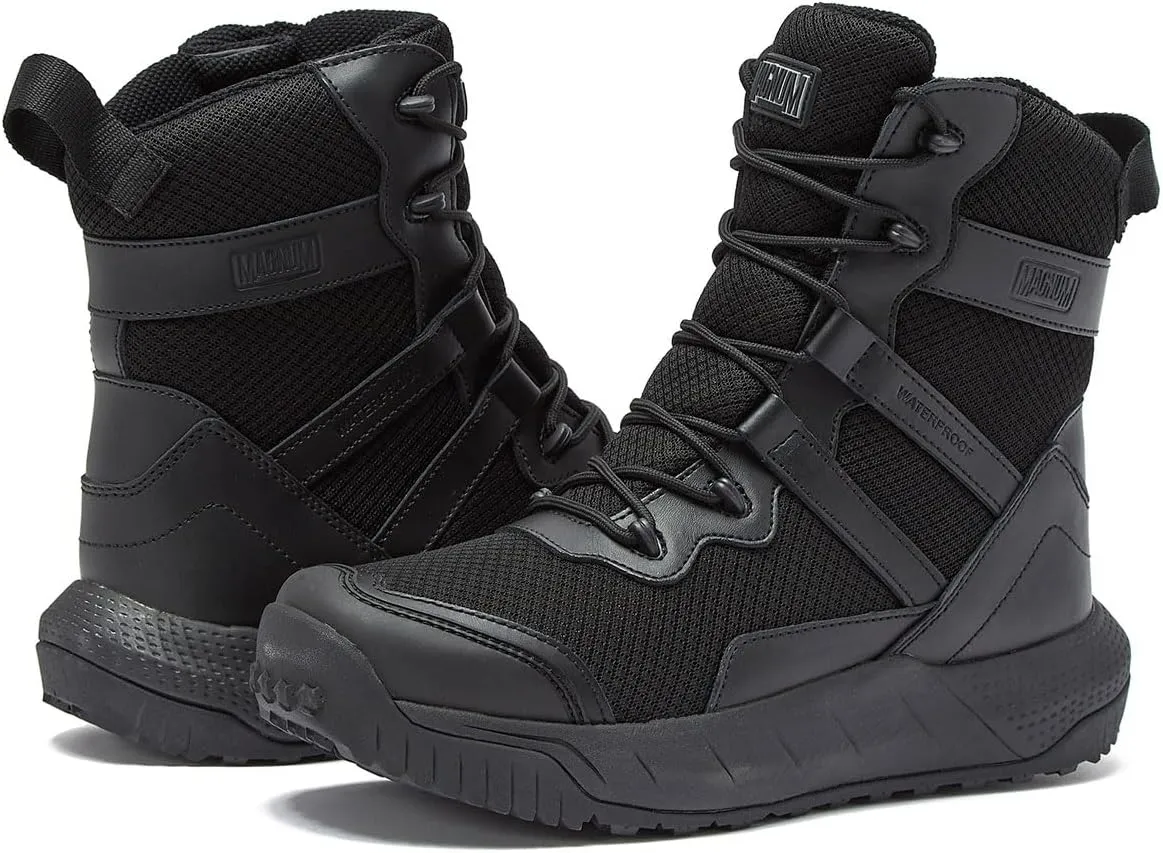 MAGNUM - Men's Waterproof Tactical Boots, Mens Military Hiking Boots, Breathable Light Weight Work Boots for Men