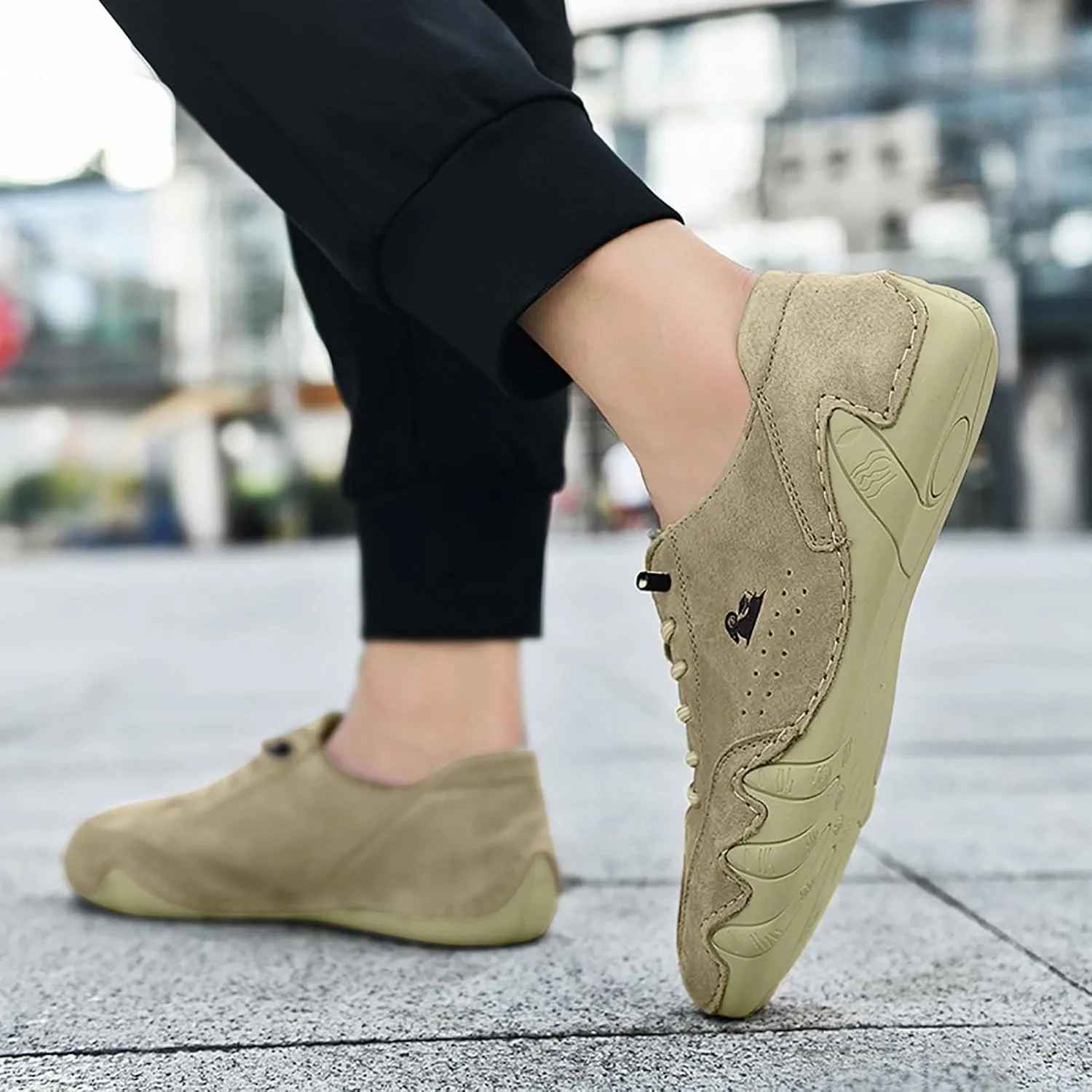 Men Leather Athletic Shoes Stylish and Durable Sports Sneakers Casual Shoes Sneaker Boots for Men Work