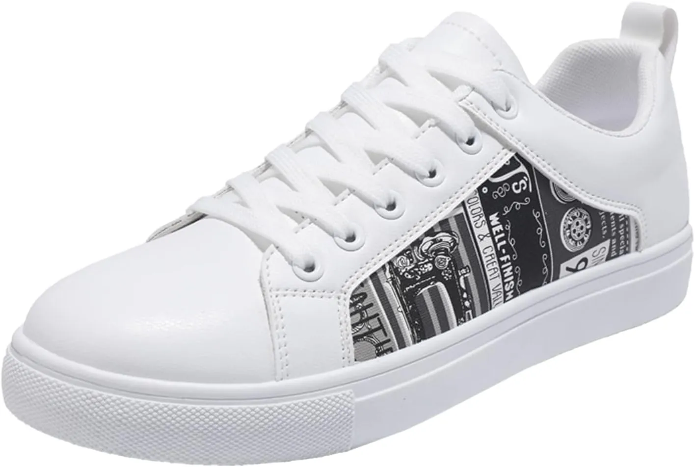 Men Retro All Casual Shoes Small White Shoes Trendy Skate Men Dress Show Sneaker