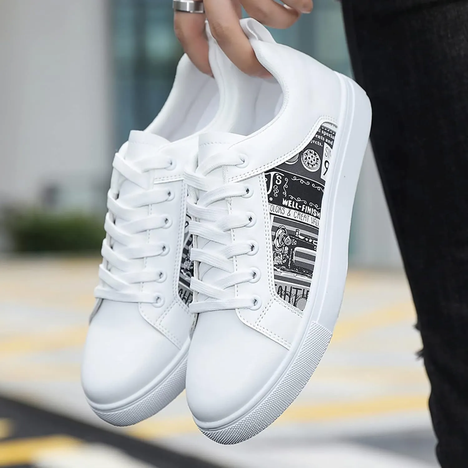 Men Retro All Casual Shoes Small White Shoes Trendy Skate Men Dress Show Sneaker