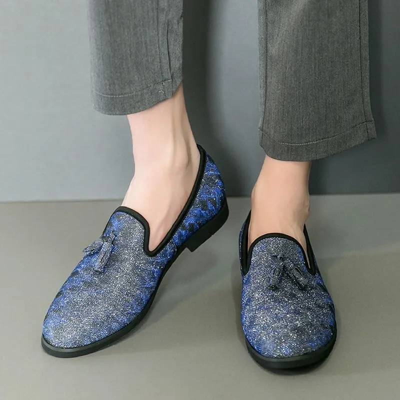 Men Tassels Loafers Slip On Casual Slipper Flats Leather Shoes